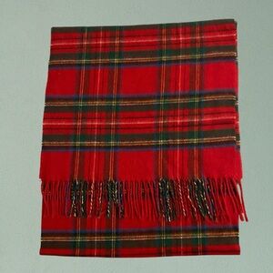 Super Soft Plaid Fringe Blanket Scarf 16” x 72”